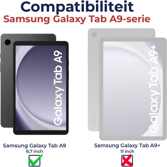Rosso Flip Cover Black Samsung Galaxy Tab A9 8.7" X110 X115