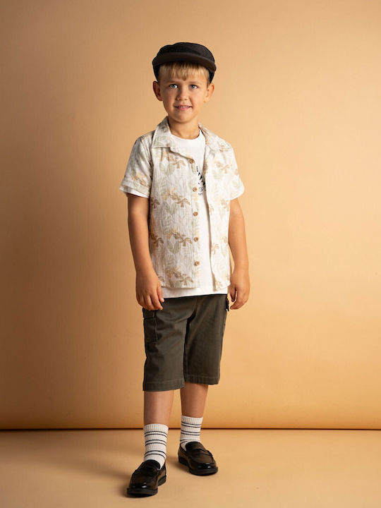 Kinder-Set mit Shorts Sommer 4Stück Khaki