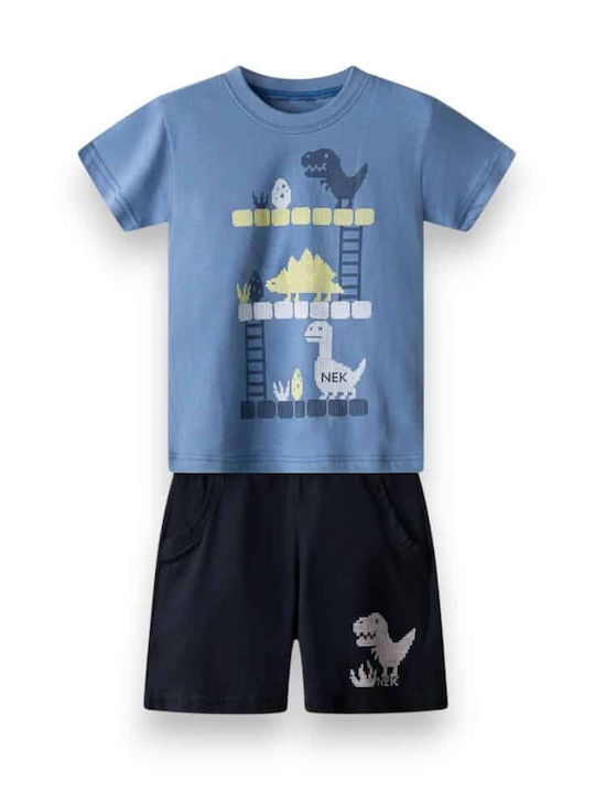 Kids Set with Shorts Summer 2 Pieces Dark Navy Blue