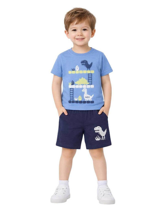 Kids Set with Shorts Summer 2 Pieces Dark Navy Blue