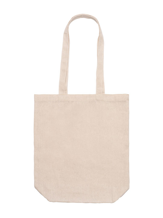 Τσάντα Μπεζ 37εκ. 42εκ. 12εκ Ψώνια This Bag Contains Random Shit Dp6556
