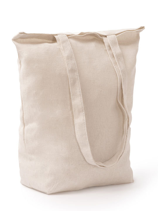 Τσάντα Μπεζ 37εκ. 42εκ. 12εκ Ψώνια Bag To Throw All My Shit In Dp6561