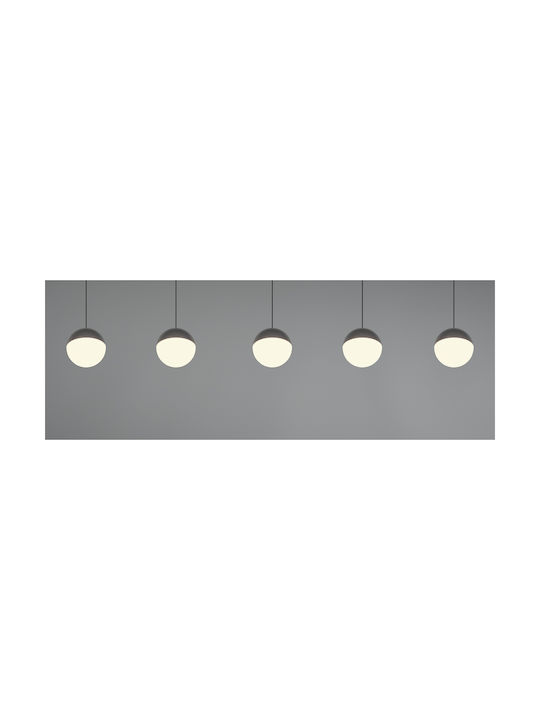 Trio Lighting Senta Κρεμαστό Φωτιστικό Γκρι