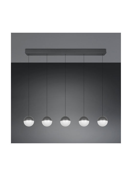Trio Lighting Senta Κρεμαστό Φωτιστικό Γκρι