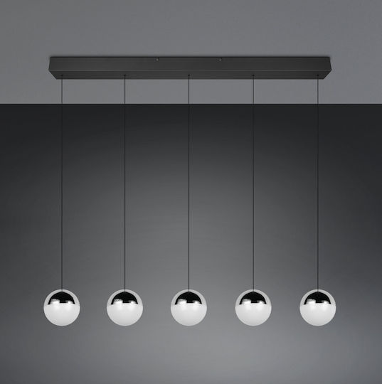 Trio Lighting Senta Silver Ceiling Light