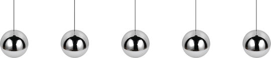 Trio Lighting Senta Silver Ceiling Light