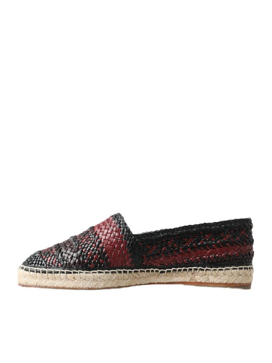 Dolce & Gabbana Leather Women's Espadrilles Black