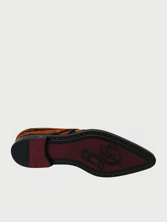 Dolce & Gabbana Δερμάτινα Ανδρικά Casual Παπούτσια Πορτοκαλί