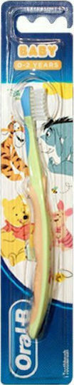 Oral-B Baby Extra Soft Βρεφική Οδοντόβουρτσα για 0m+ Κίτρινο Πράσινο