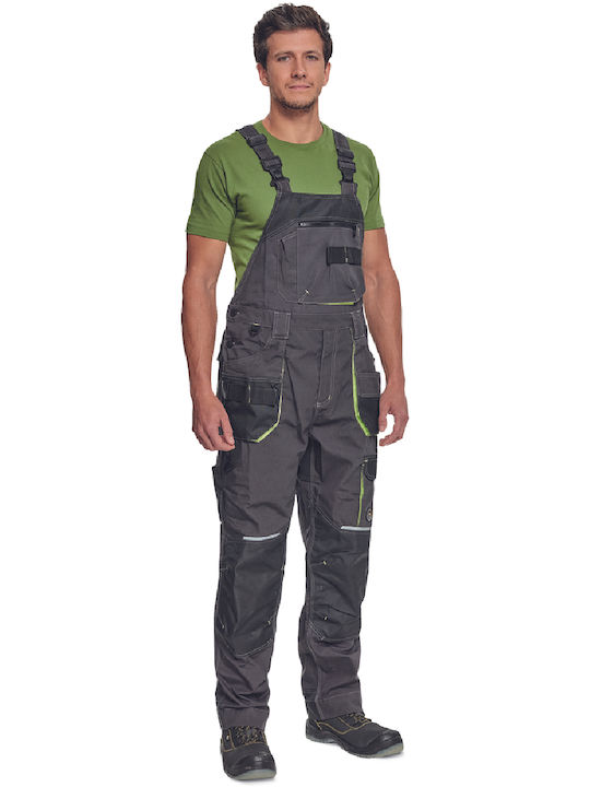 Cerva Work Coverall with Dungarees Gray