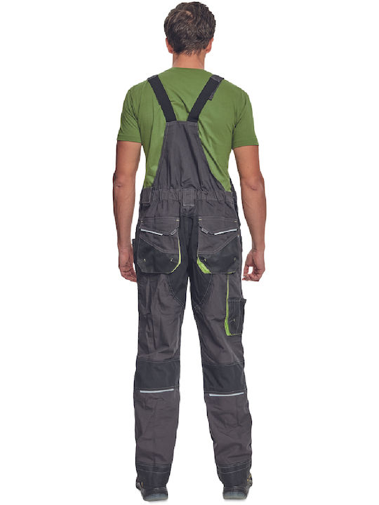 Cerva Work Coverall with Dungarees Gray