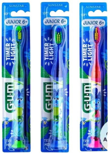 GUM Light-Up 903 Παιδική Οδοντόβουρτσα για 7+ Χρονών κόκκινο