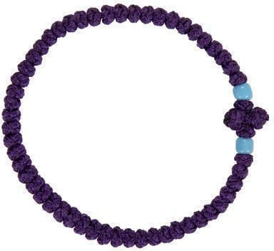 Handmade Purple Prayer Beads 33 Prayer Knots