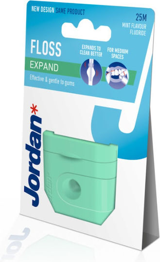 Jordan Waxed Dental Floss With Mint Flavor 25m