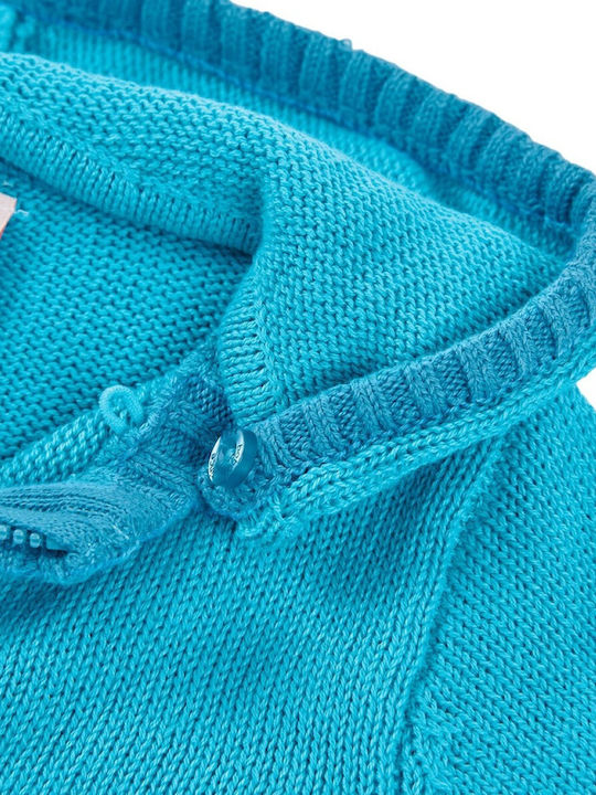 Kids Cardigan with Light Blue Hooded