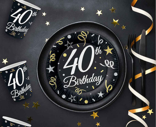 40th Birthday Ποτήρι για Party 6τμχ