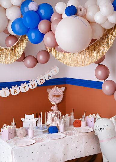 Party Tablecover Pink Footprints 180x120cm
