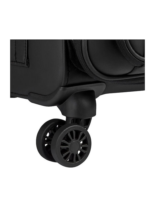 Delsey Dita Βαλίτσα Ταξιδίου Καμπίνας Υφασμάτινη Black με 4 Ρόδες Ύψους 55εκ.
