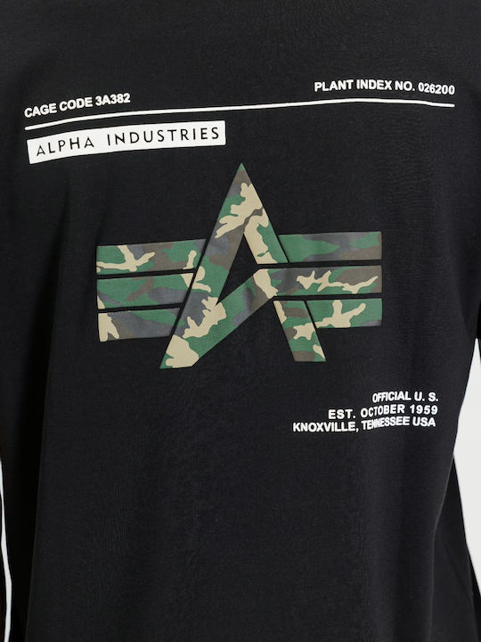 Label Backprint T-shirt Black