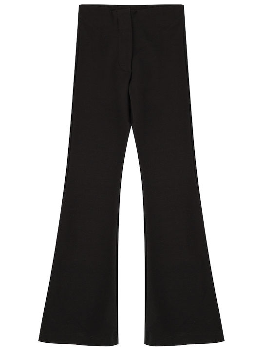 Pantaloni din Material Textil pentru Copii Negru