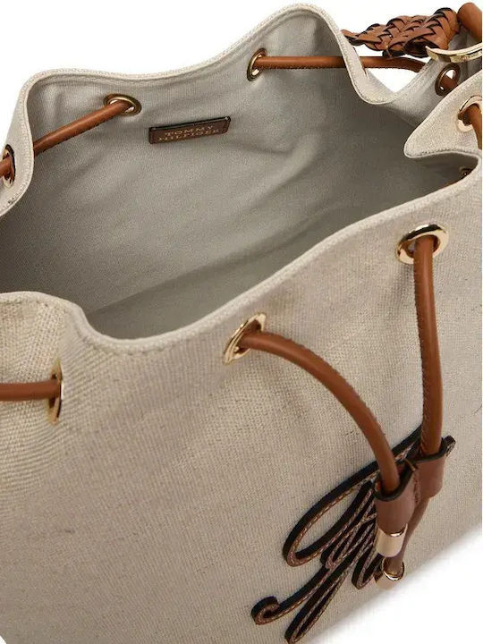 Fabric Women's Drawstring Bag Canvas/Cognac 0F4