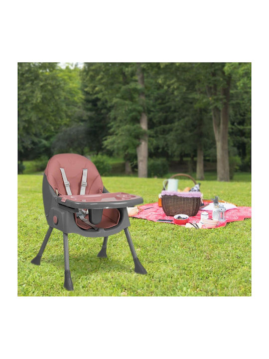 Bebe Stars Comfy Foldable Highchair 2 in 1 with Adjustable Height Apple