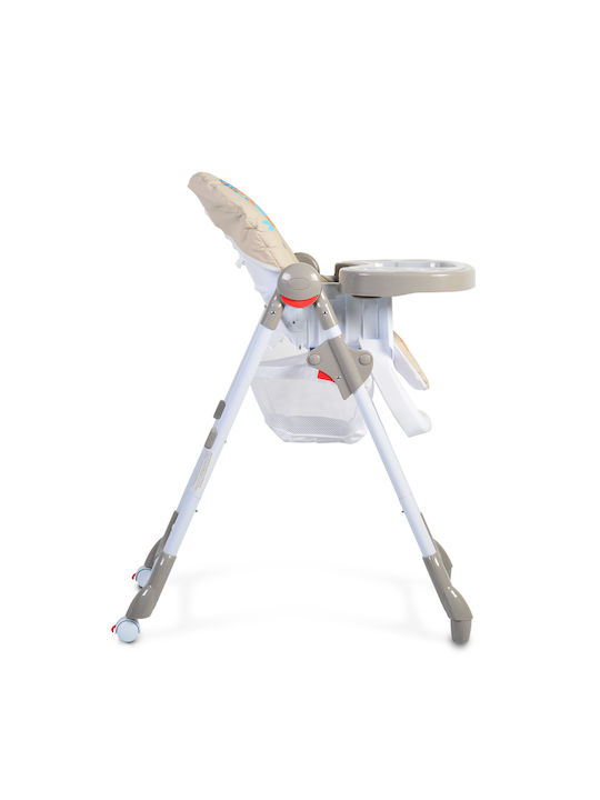 Cangaroo Kimchi Foldable Highchair with Adjustable Height Khaki