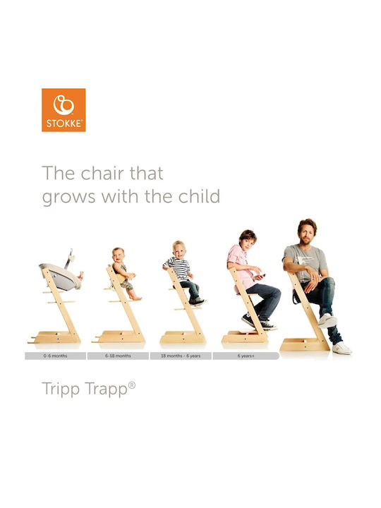 Stokke Tripp Trapp Baby Highchair With Adjustable Height Heather Mauve