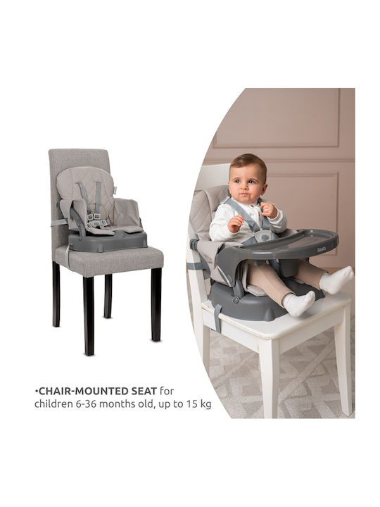 Lorelli Siesta Foldable Baby Highchair 3 in 1 with Adjustable Height Green Leather