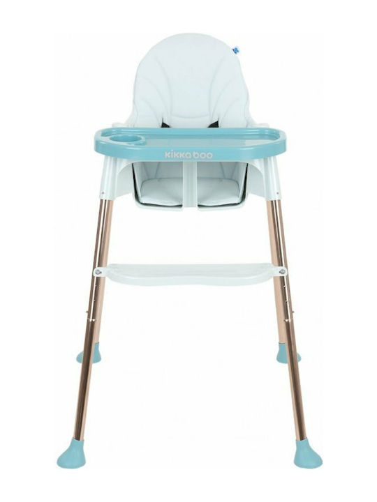 Kikka Boo Sky-High Baby Highchair 2 in 1 with Adjustable Height Blue
