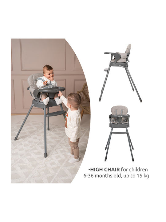Lorelli Siesta Foldable Baby Highchair 3 in 1 with Adjustable Height Green Leather