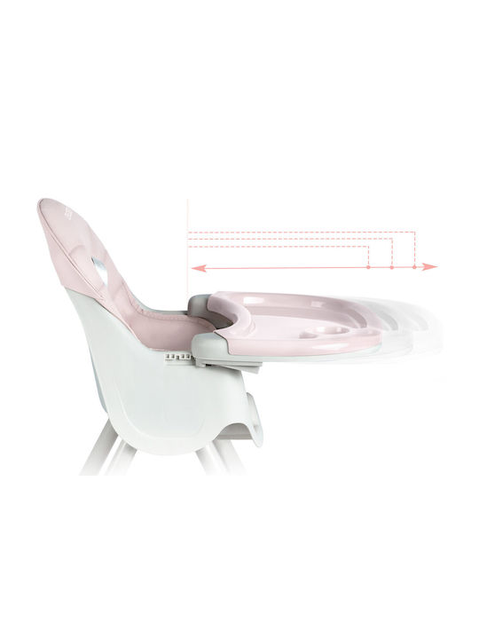 Ricokids Milo Klappbarer Baby Hochstuhl 3 in 1 mit Höhenverstellbar Rosa
