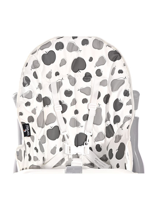 Lorelli Marcel Foldable Baby Highchair with Adjustable Height Grey Parrots