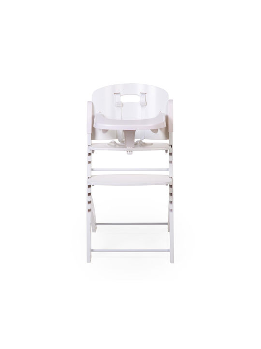 Childhome Evosit Baby Hochstuhl mit Höhenverstellbar Natural Weiß