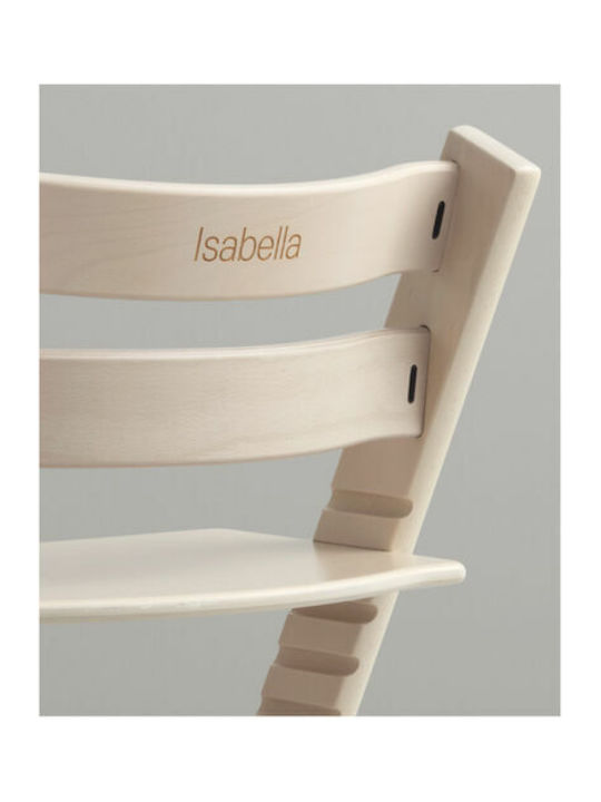 Stokke Tripp Trapp Καρεκλάκι Φαγητού με Ρυθμιζόμενο Ύψος White