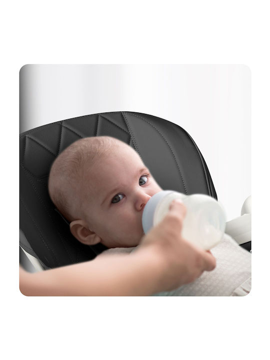 Nukido Elite Foldable Baby Highchair 3 in 1 with Adjustable Height Black