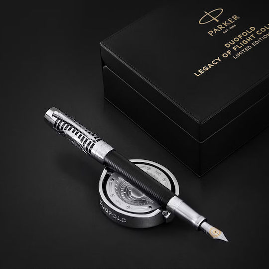 Parker Duofold Fountain Pen Fine Gold with Black Ink