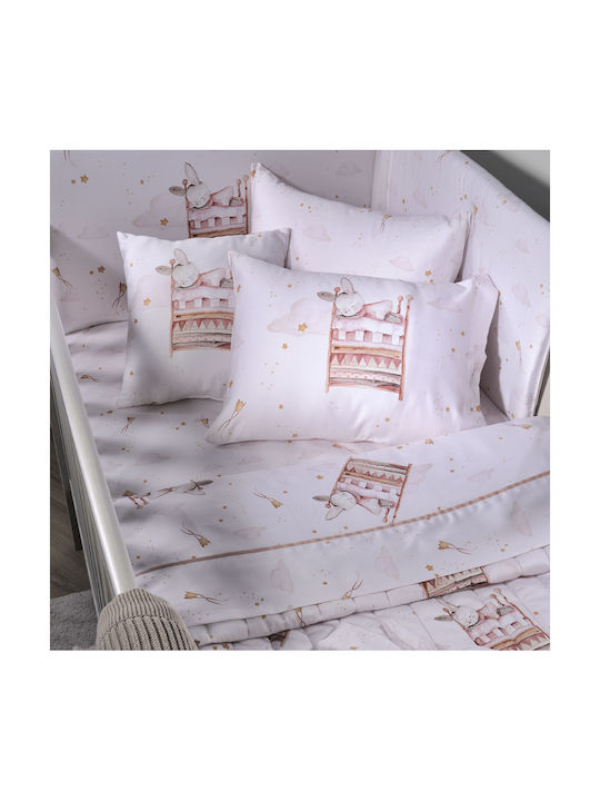 Down Town Home Комплект Бебешки Чаршафи За Количка Памучни Многоцветни