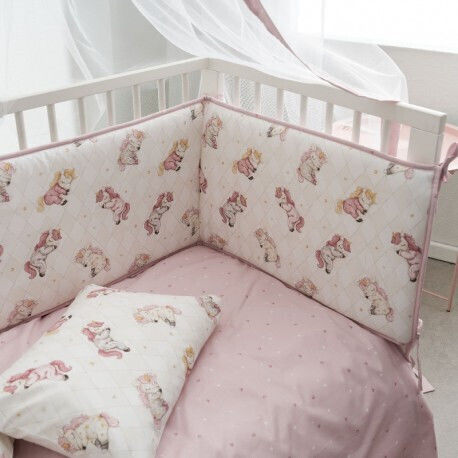 Vesta Home Baby Sheets Set Crib Cotton White 120x165cm 3pcs
