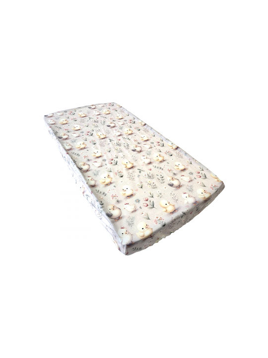 Baby Bettlaken Für Krippe Baumwolle Gelb 120x60cm
