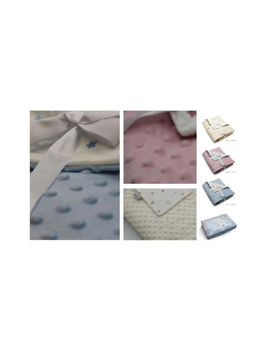Pierre Cardin Blanket Nursery Swaddling Blankets Toppy Fleece Beige 80x110cm