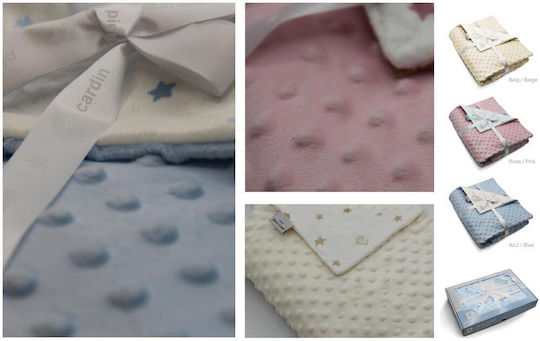 Pierre Cardin Blanket Nursery Swaddling Blankets Toppy Fleece Beige 80x110cm