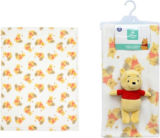 Dimcol Pătură Pepinieră Swaddling pături Winnie Fleece cu Animal 75x100cm 2buc Dimcol Pătură Pepinieră Swaddling pături Winnie Fleece cu Animal 75x100cm 2buc