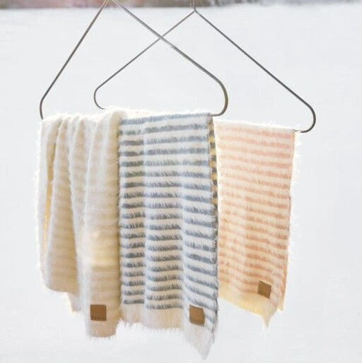 Elodie Details Κουβέρτα Αγκαλιάς & Λίκνου Πλεκτή Λευκή
