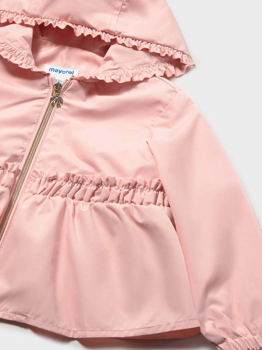Kinderjacken & Winterjacken Lässig Kapuzen-Rosa