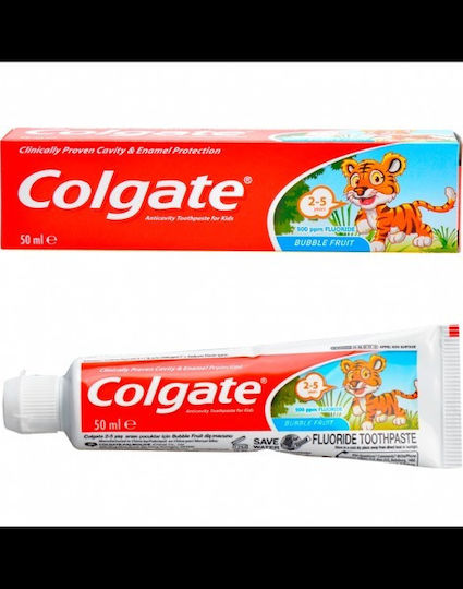 Colgate Baby Toothpaste for 2+ Years with Bubblegum Flavor 50ml
