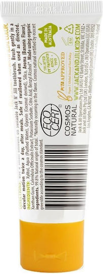 Jack n' Jill Baby Toothpaste for 6m+ with Banana Flavor Fluoride-Free 50gr