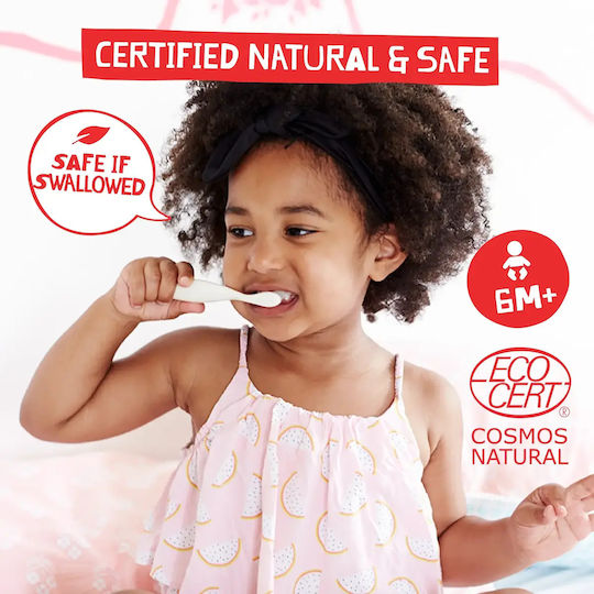 Jack n' Jill Baby Toothpaste for 6m+ with Strawberry Flavor Fluoride-Free 50gr