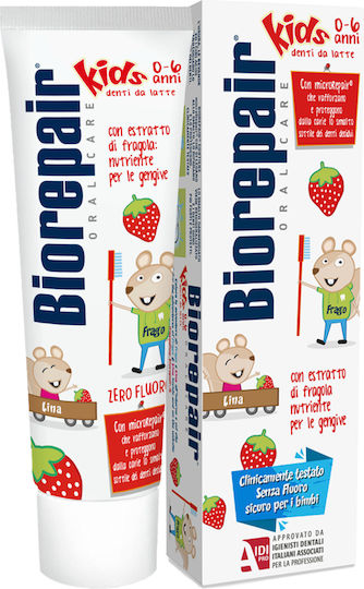 BioRepair Kids Βρεφική Οδοντόκρεμα για 0m+ με Γεύση Φράουλα 50ml