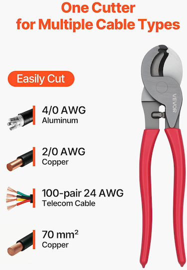 Vevor Electrician Cable Cutter Length 235mm